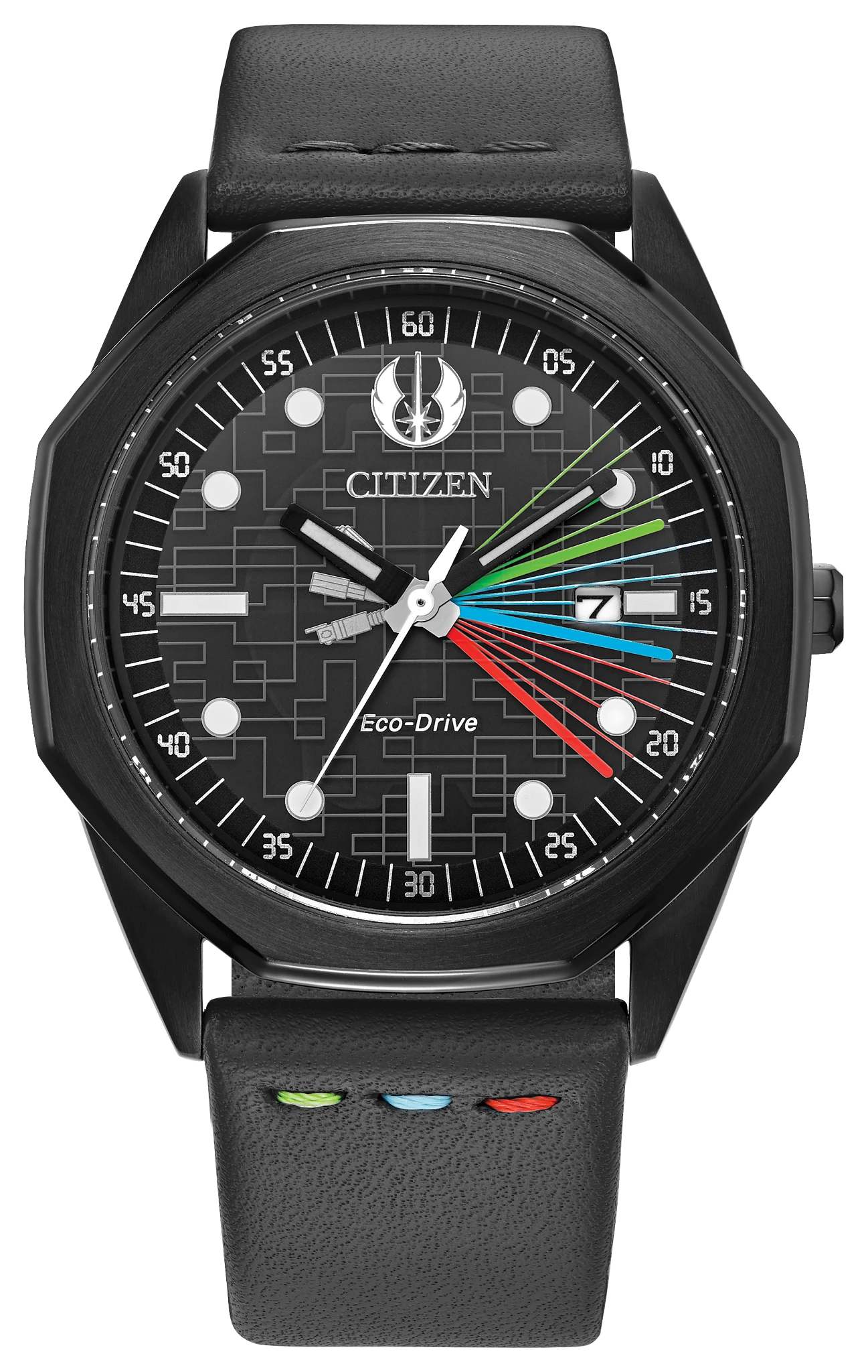 Jedi Master Black Dial Leather Strap BM7498-00W | CITIZEN